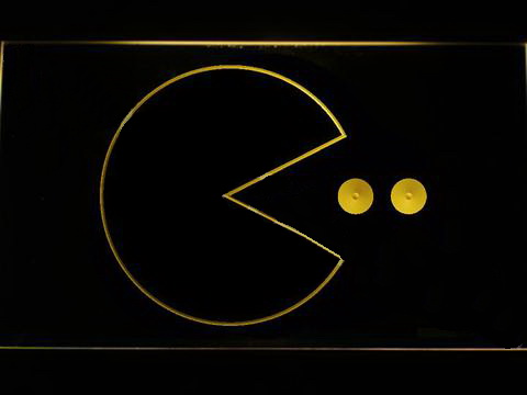 Pac-Man Logo LED Neon Sign